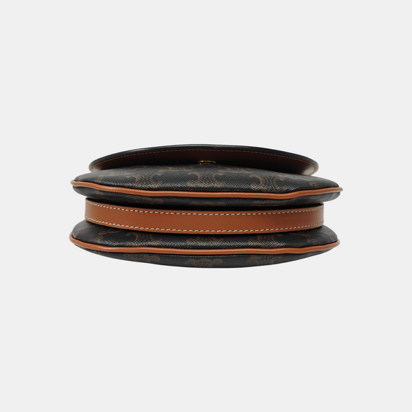 TEEN BESACE TRIOMPHE Small Coated Canvas Brown
