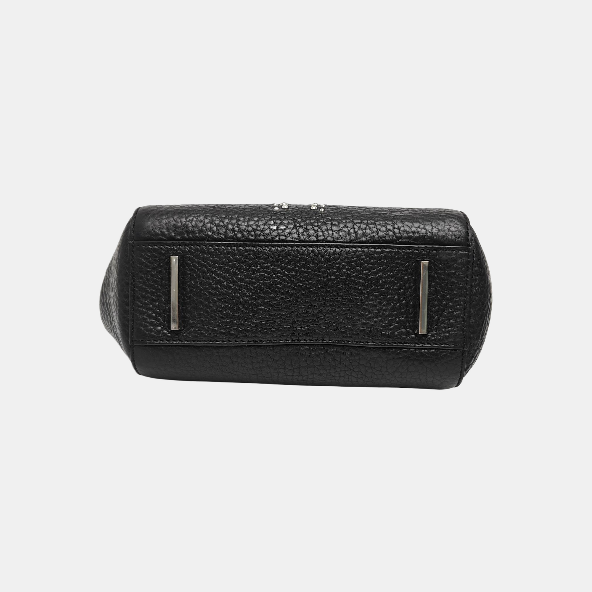 Calfskin Top Handle Bag Black