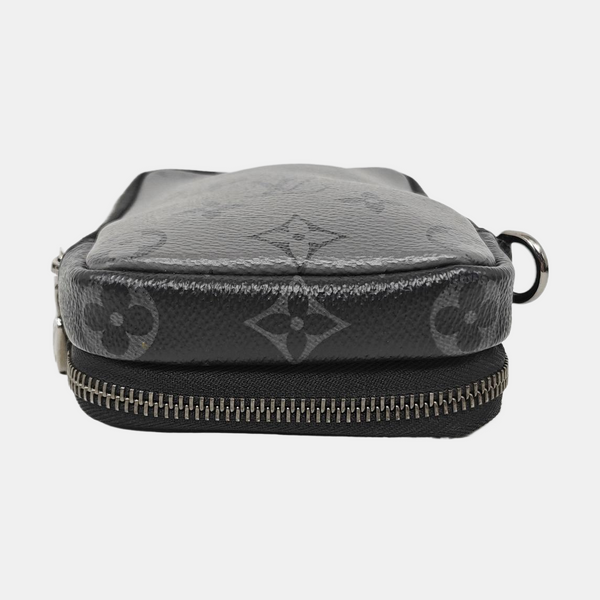 DOUBLE Monogram Coated Canvas Gray