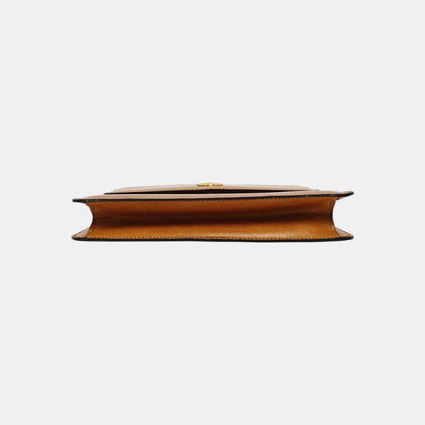Calfskin Shoulder Bag Brown