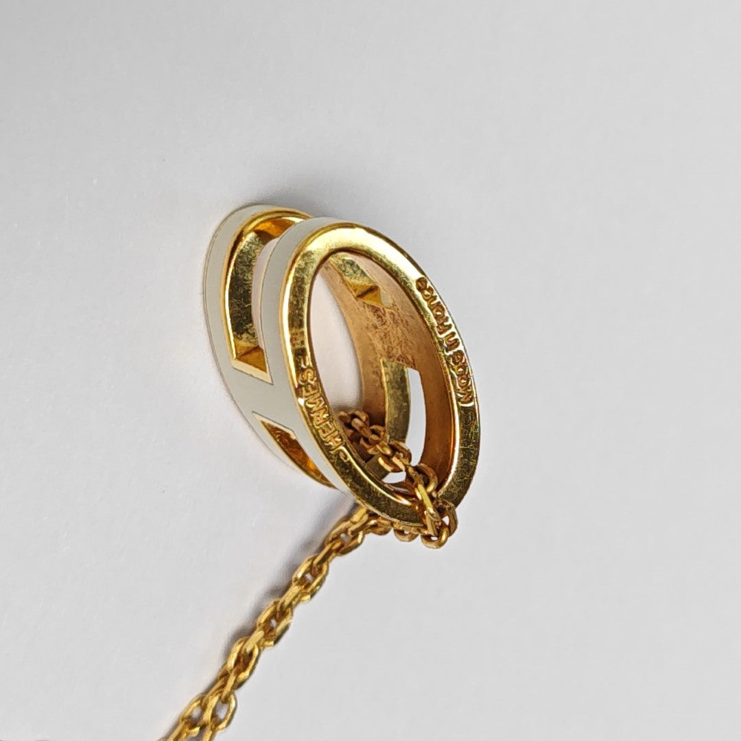Pop H Metal Gold Necklace