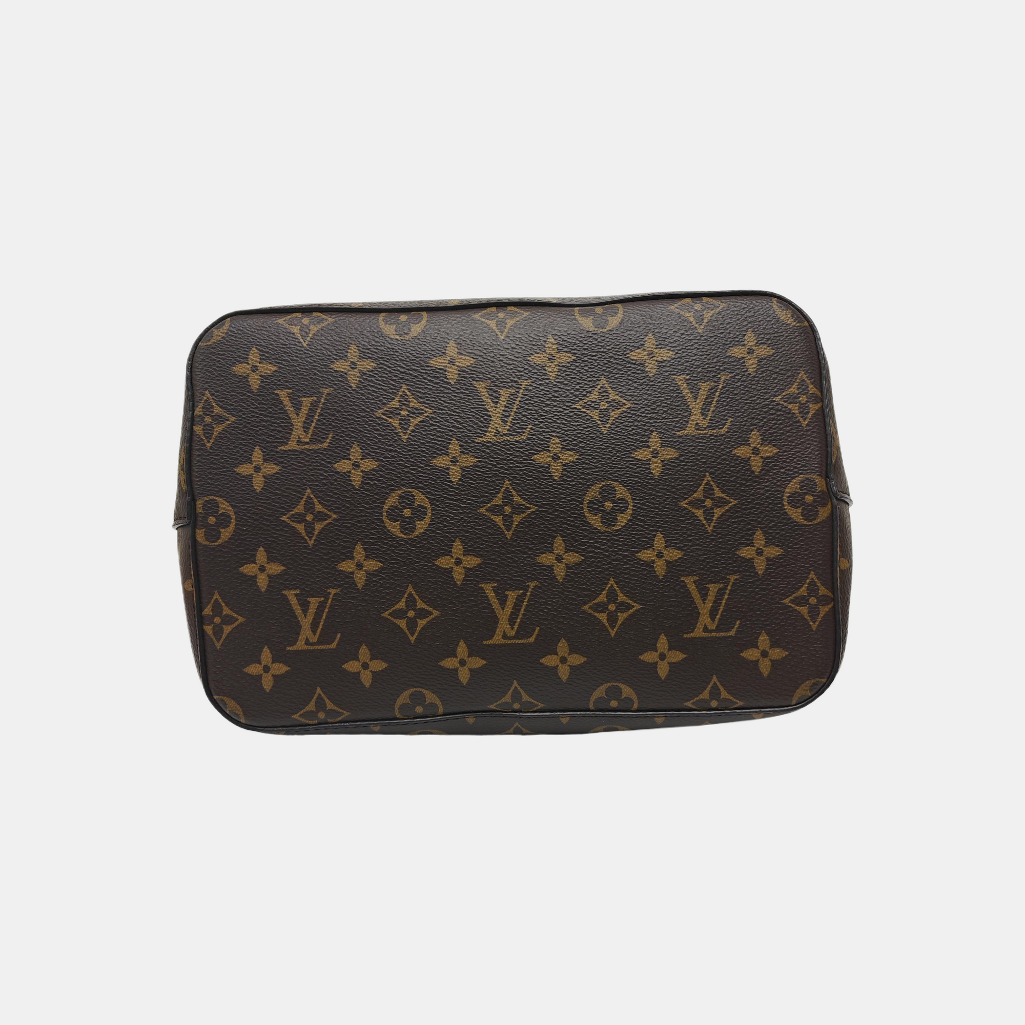 NÉONOÉ MM Monogram Coated Canvas Brown