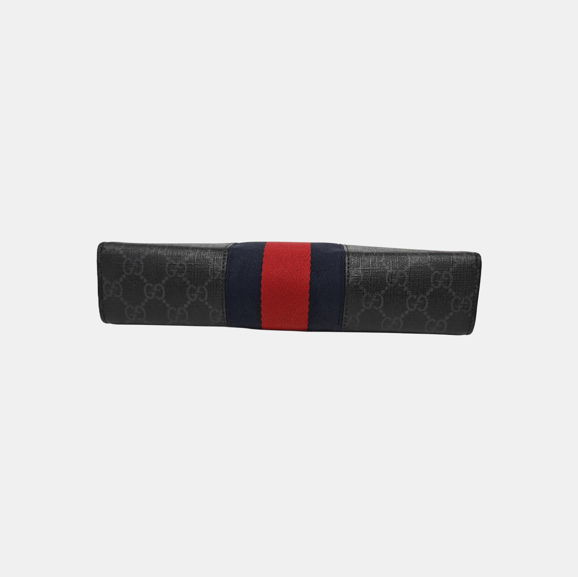 GG Supreme Monogram Coated Canvas Gray