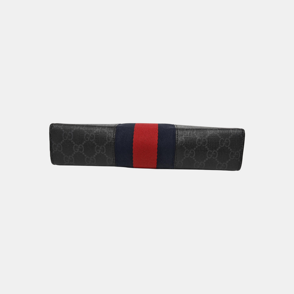 GG Supreme Monogram Coated Canvas Gray