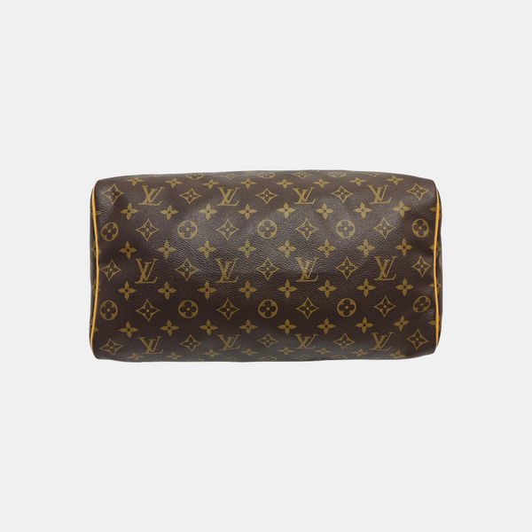 SPEEDY 35 Monogram Coated Canvas Brown