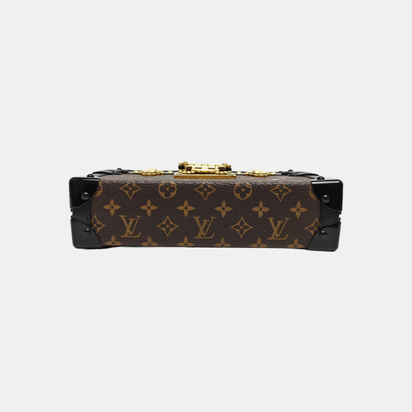 PETITE MALLE Monogram Coated Canvas Brown