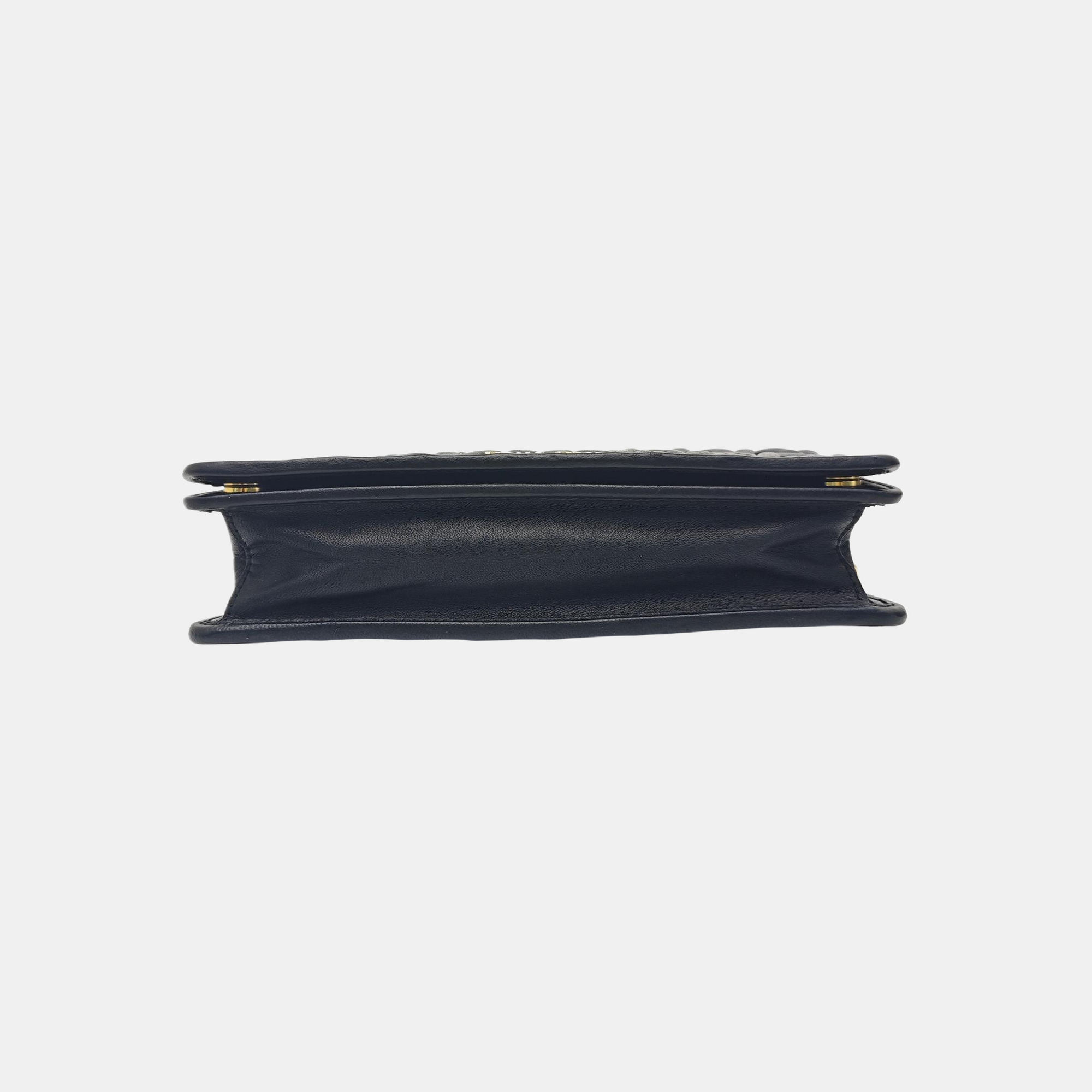 Miu Délice Quilted Lambskin Black