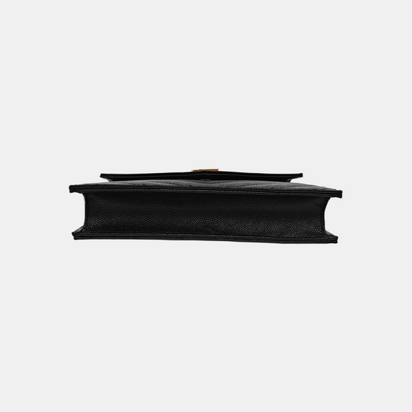 MONOGRAM WOC Chevron Calfskin Black