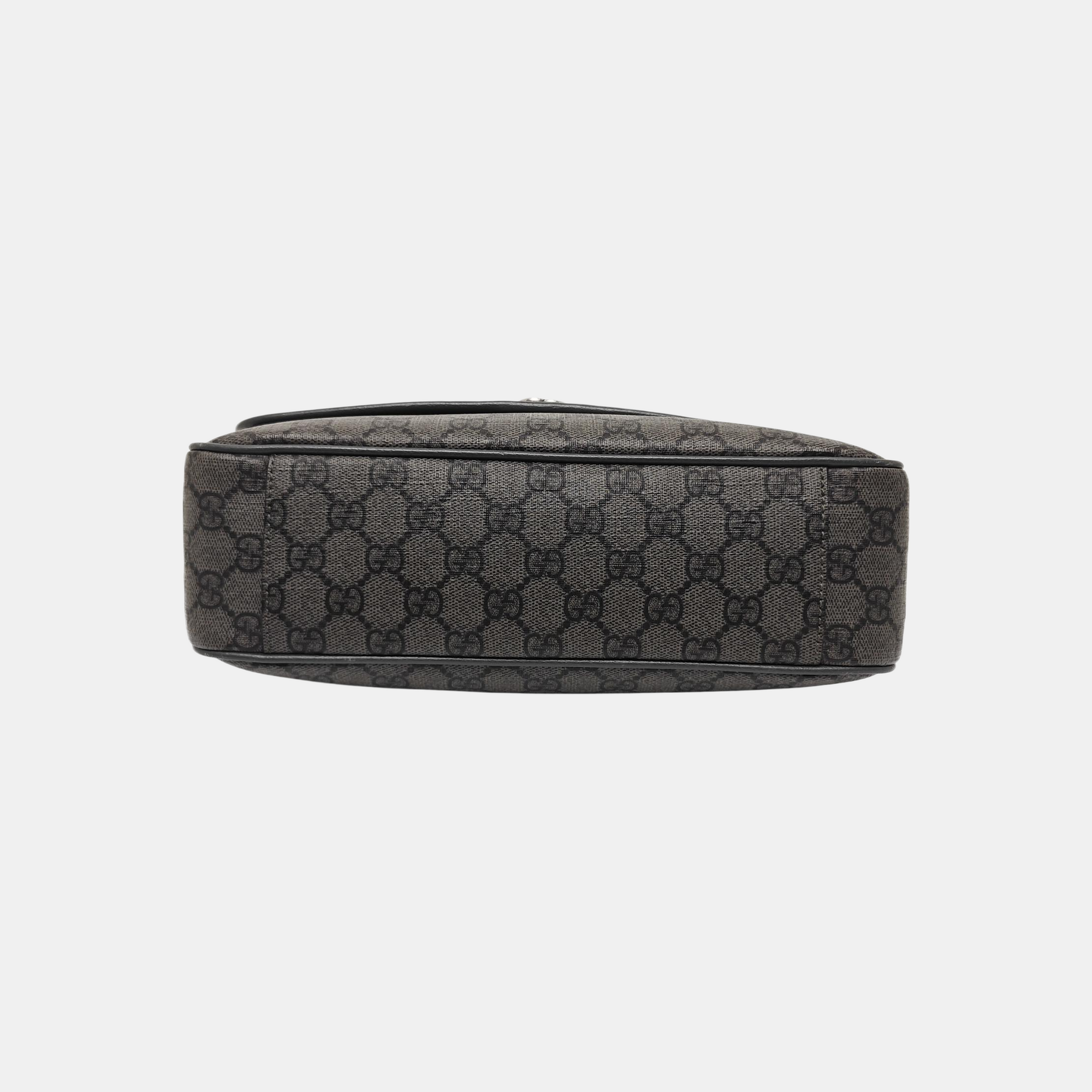 Ophidia Medium Monogram Coated Canvas Gray