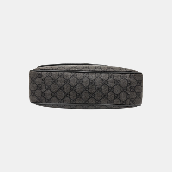 Ophidia Medium Monogram Coated Canvas Gray