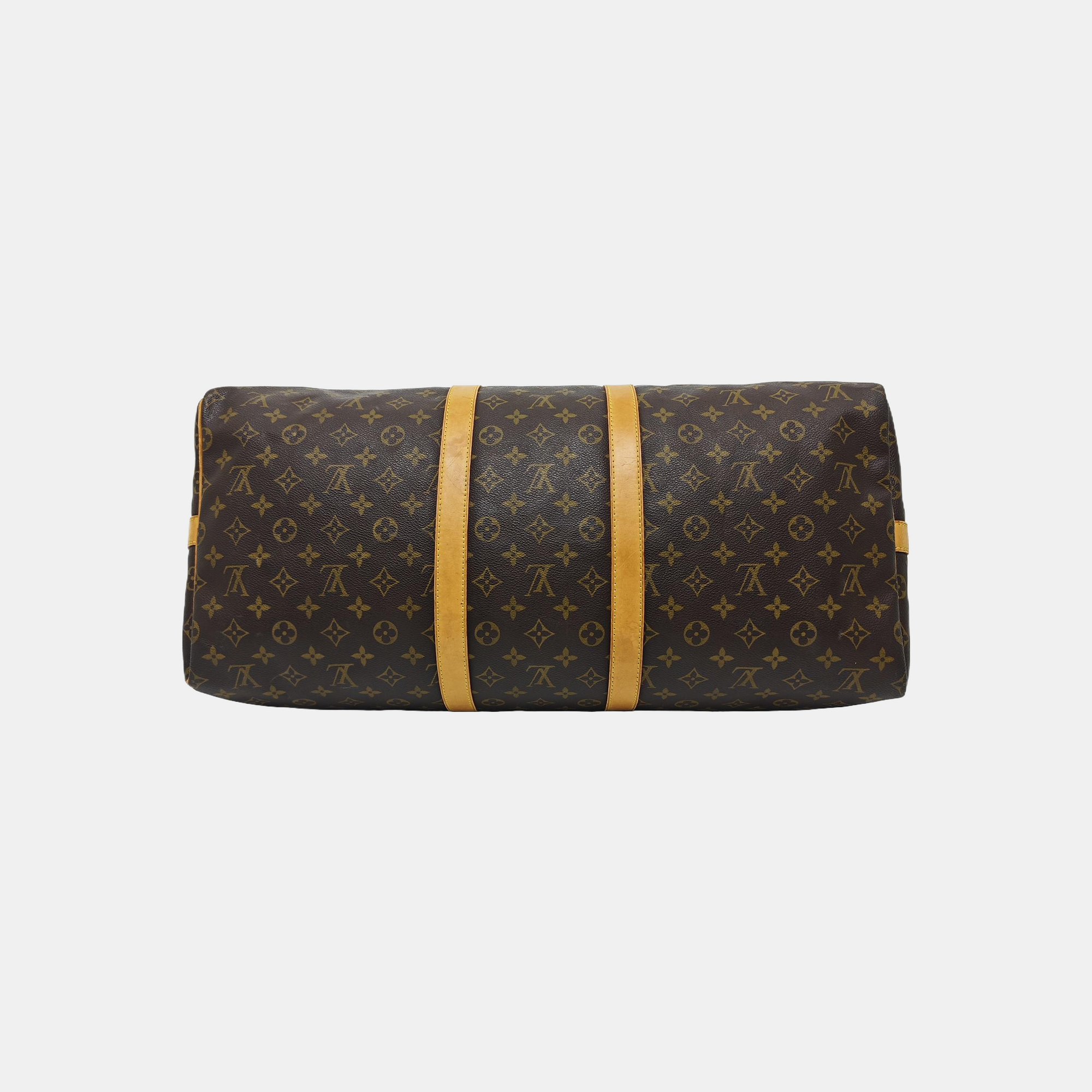 SAC SOUPLE 55 Monogram Coated Canvas Brown