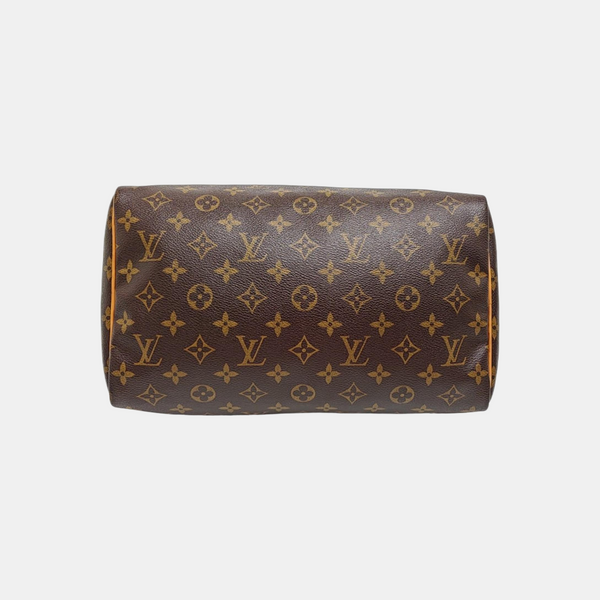 SPEEDY 30 Monogram Coated Canvas Brown