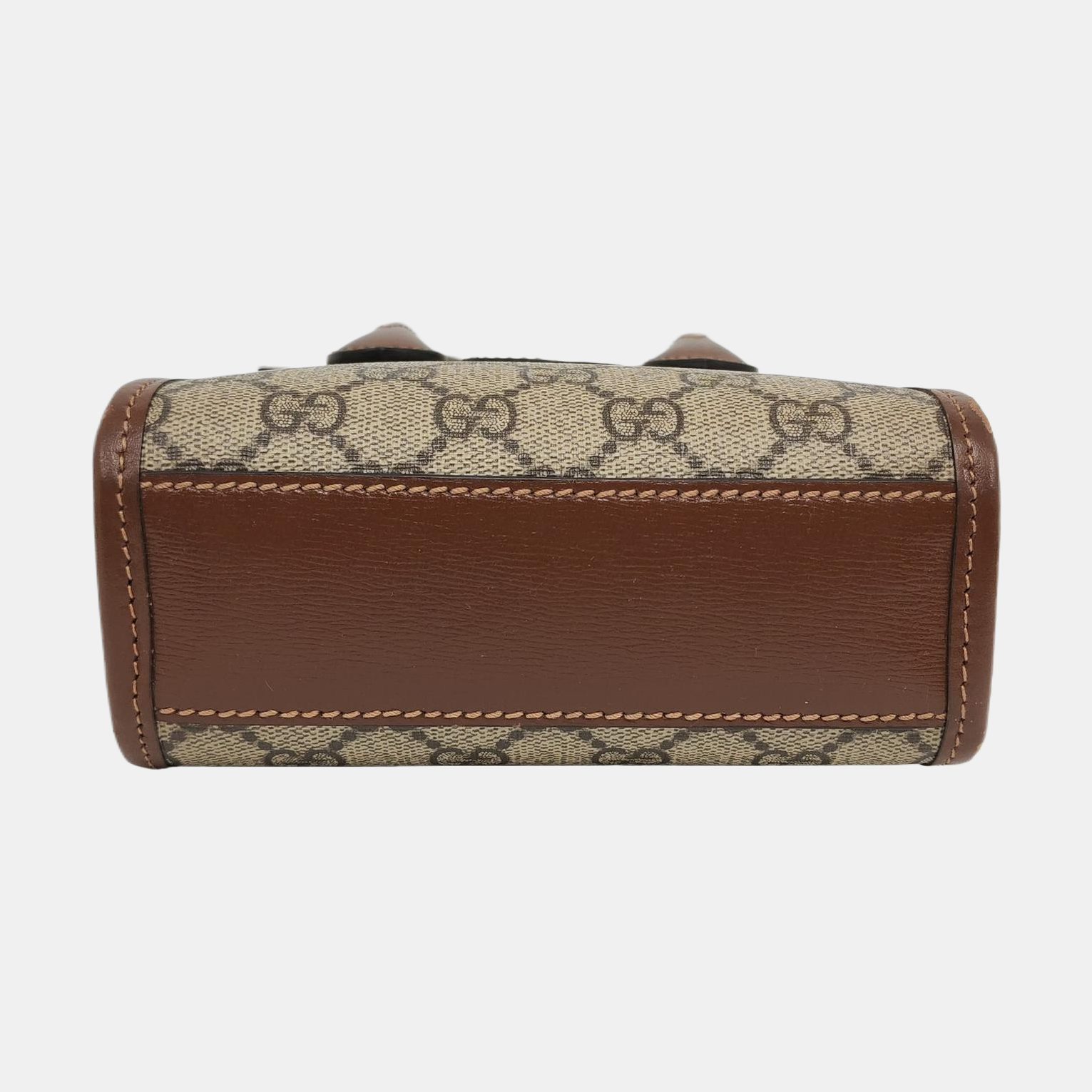 Retro Mini Monogram Coated Canvas Beige