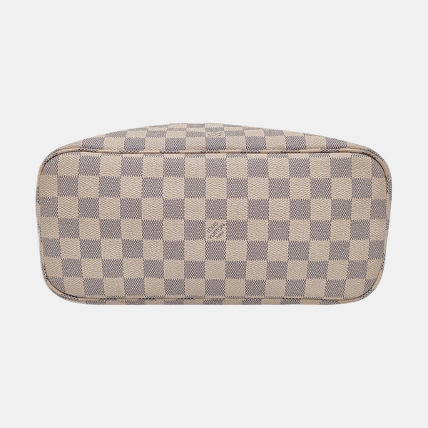 NEVERFULL PM Damier Azur Coated Canvas White