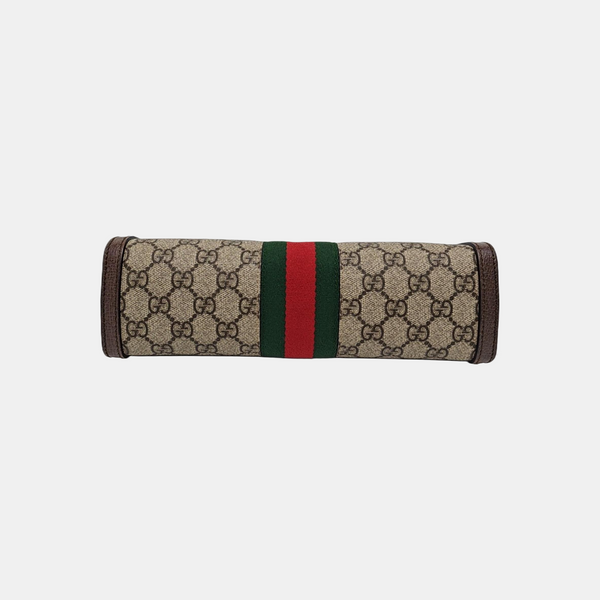 Ophidia Small Monogram Coated Canvas Beige