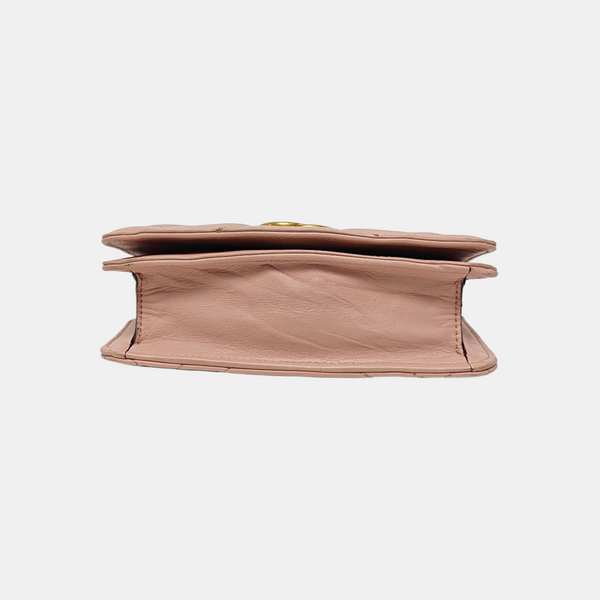 GG Marmont Super Mini Quilted Calfskin Pink