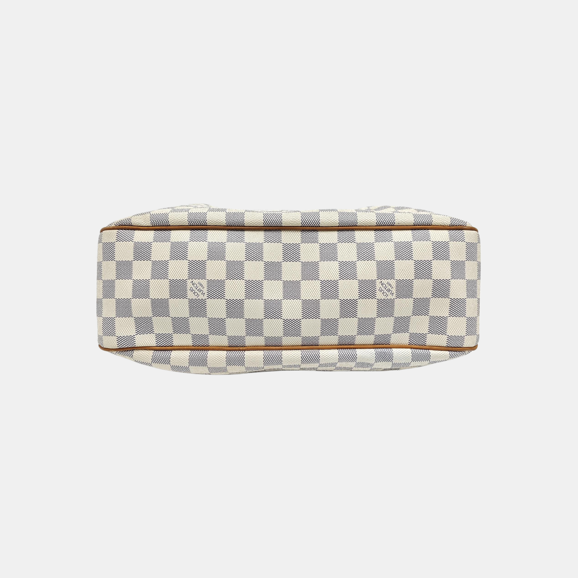 SIRACUSA MM Damier Azur Coated Canvas White