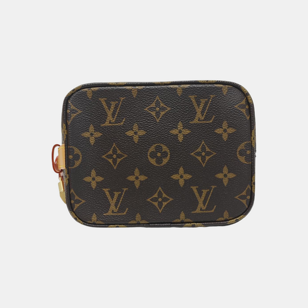 ALL IN BB Monogram Coated Canvas Brown