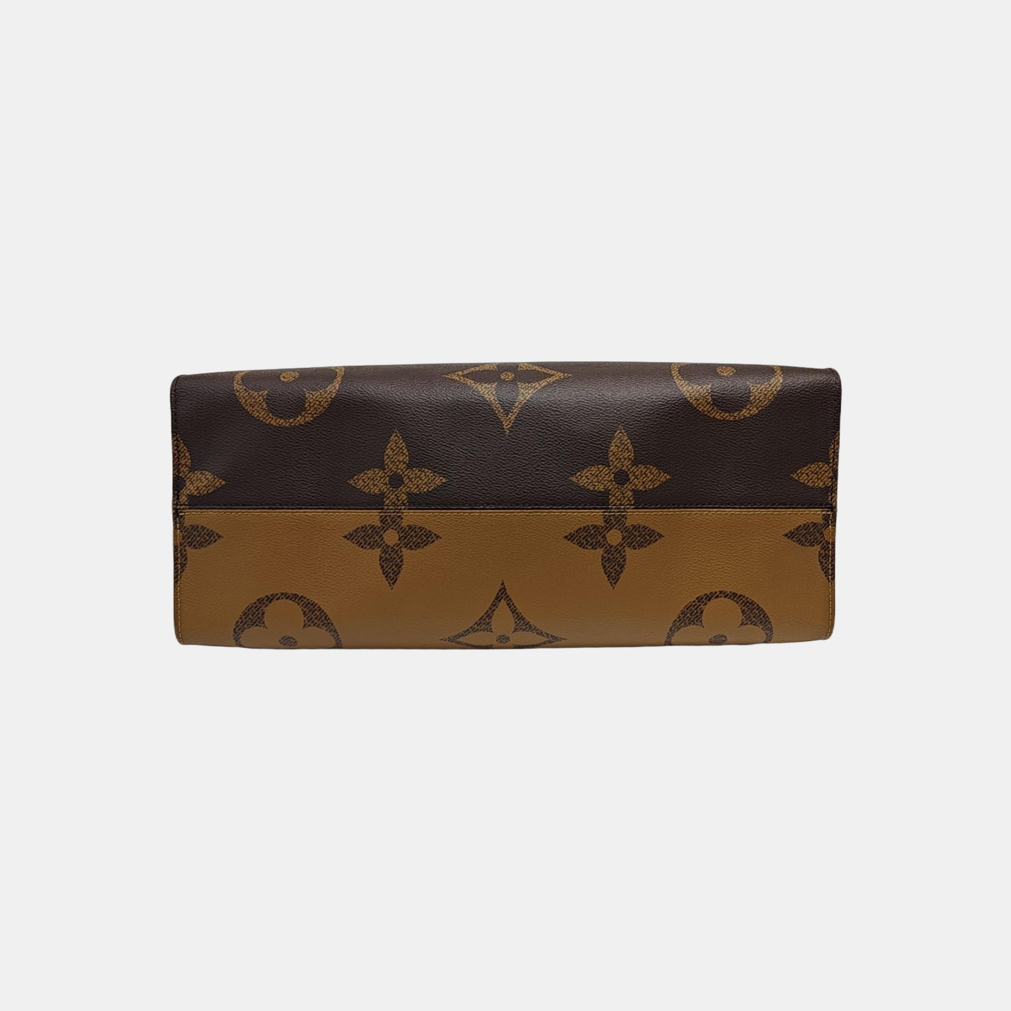 ONTHEGO GM Monogram Coated Canvas Brown