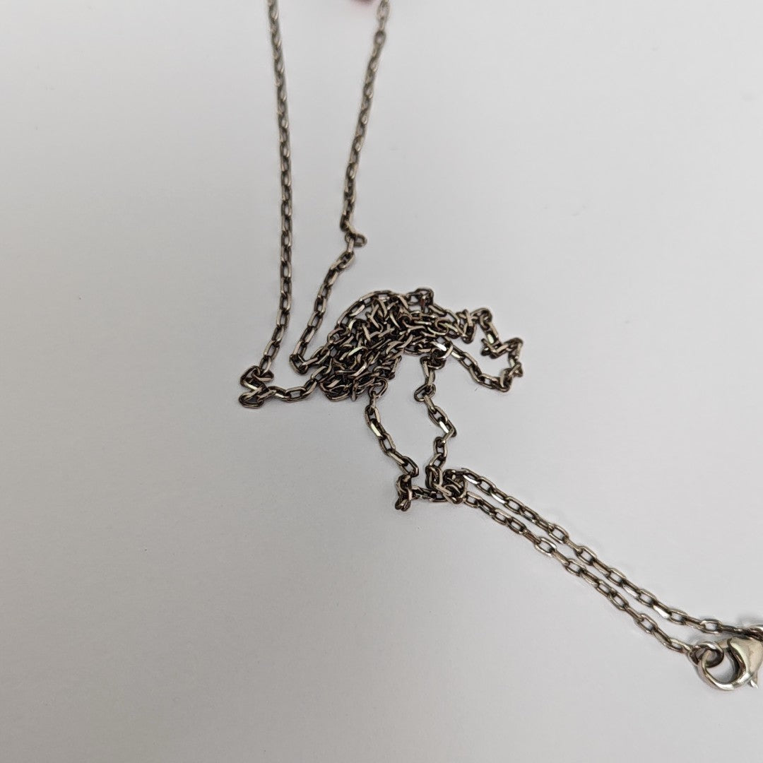 Pop H Metal Silver Necklace