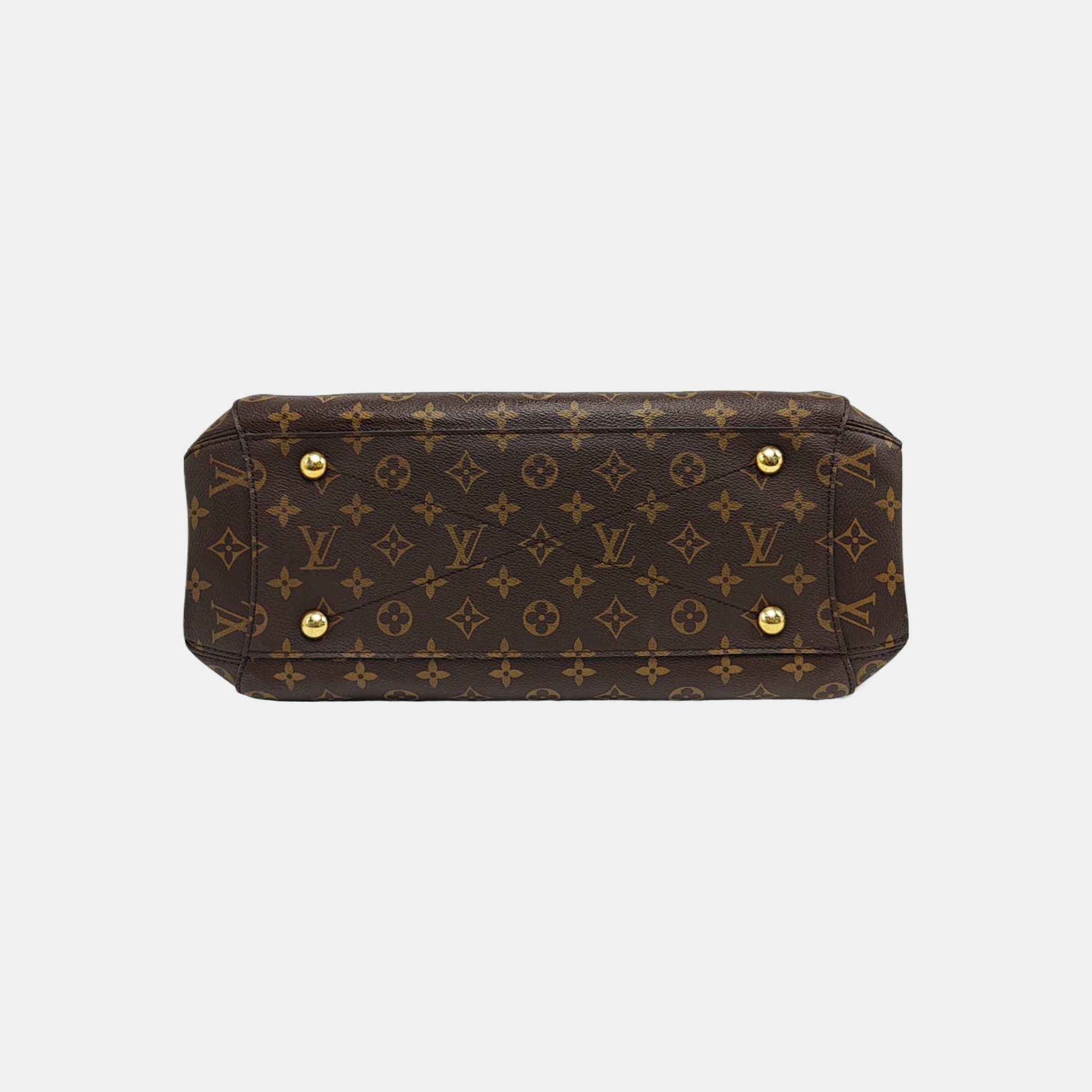 MONTAIGNE GM Monogram Coated Canvas Brown