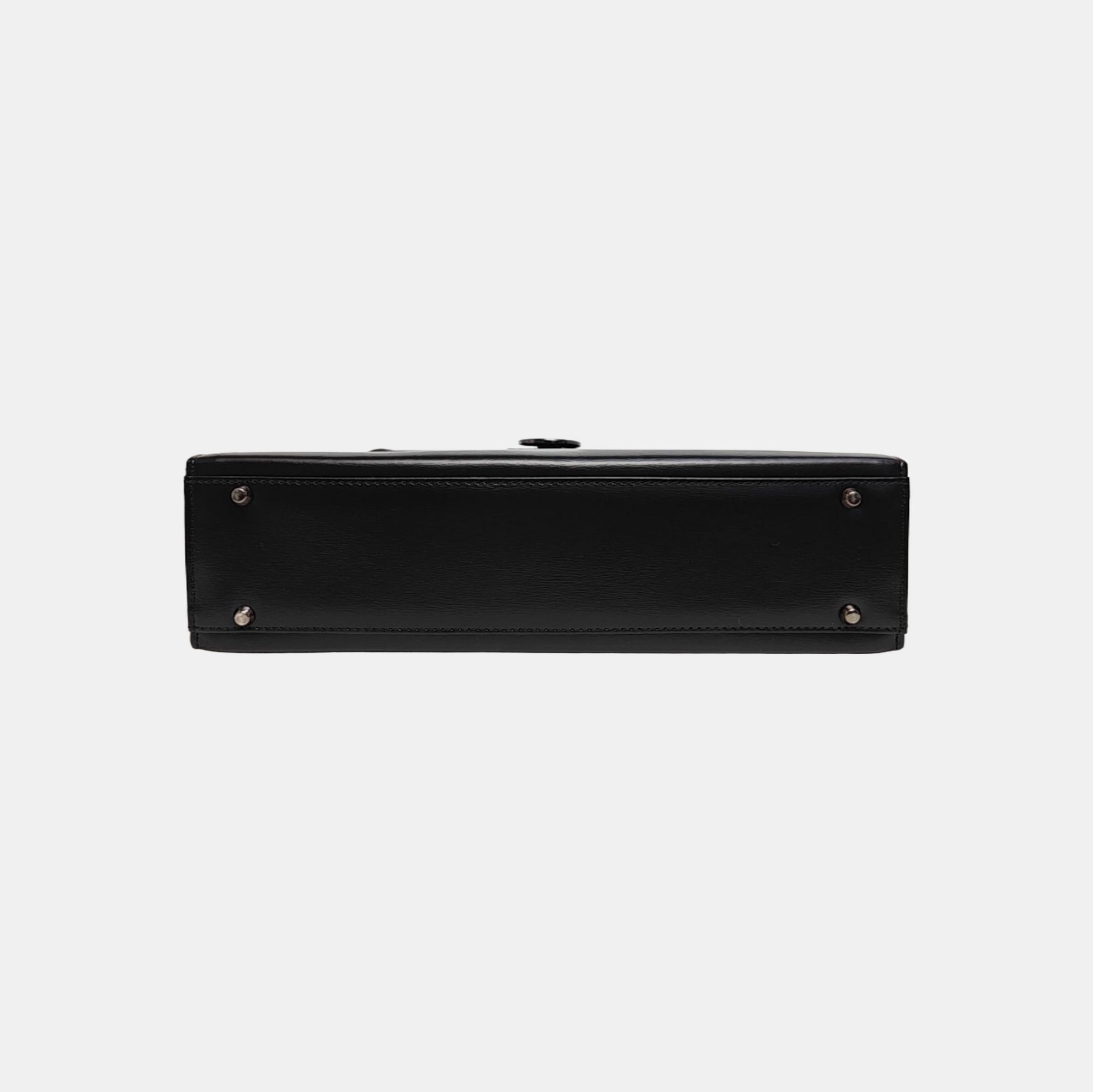 Calfskin Shoulder Bag Black