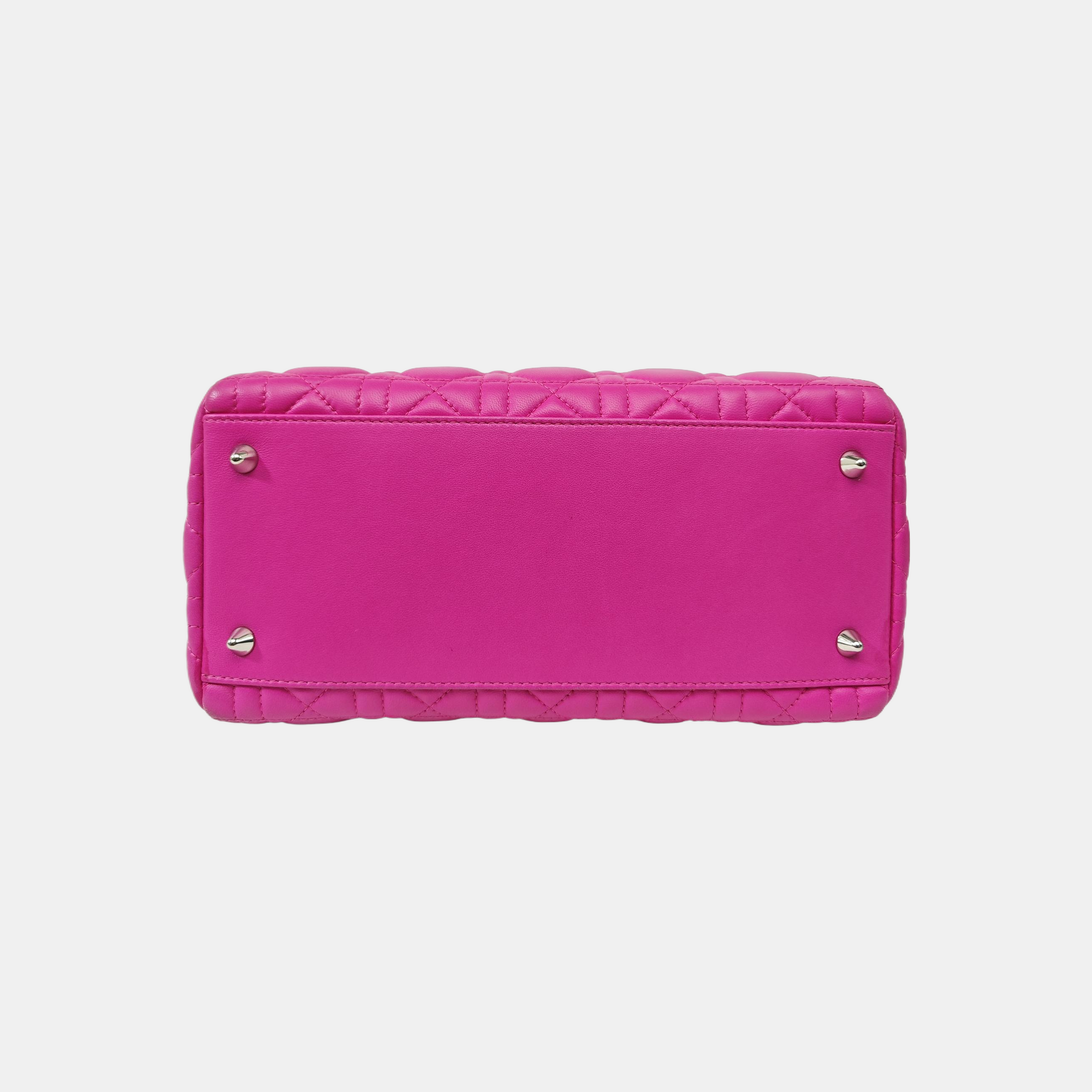 Lady Dior Medium Cannage Lambskin Red