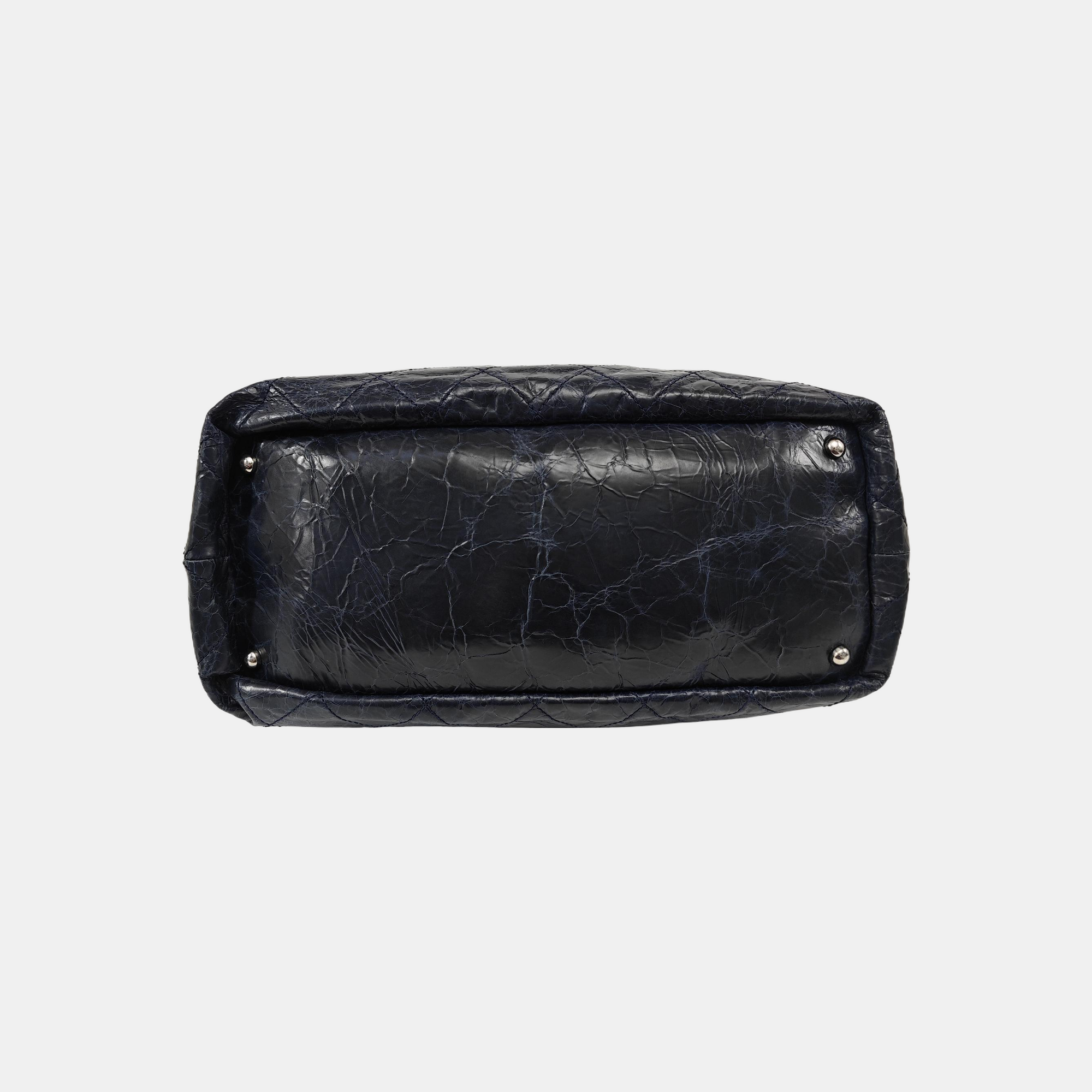 Quilted Calfskin Shoulder Bag Blue