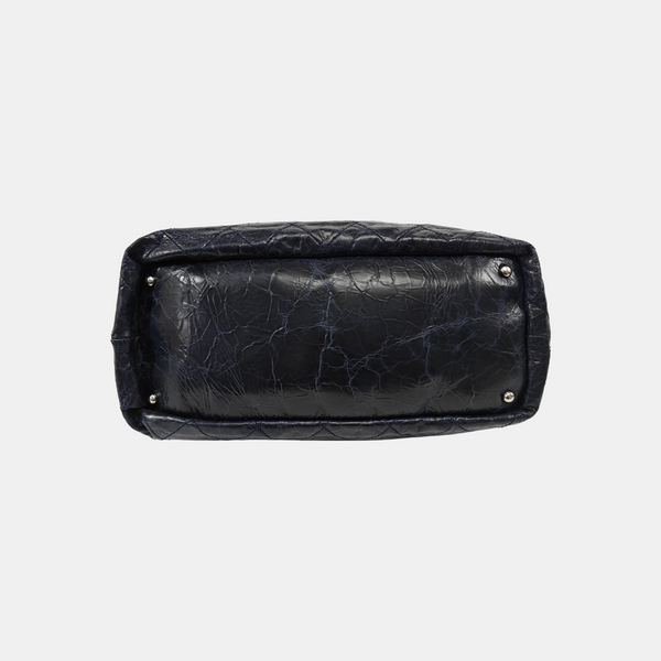 Quilted Calfskin Shoulder Bag Blue