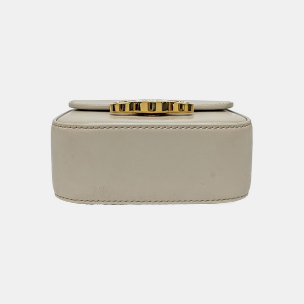 TRIOMPHE Mini Calfskin Beige