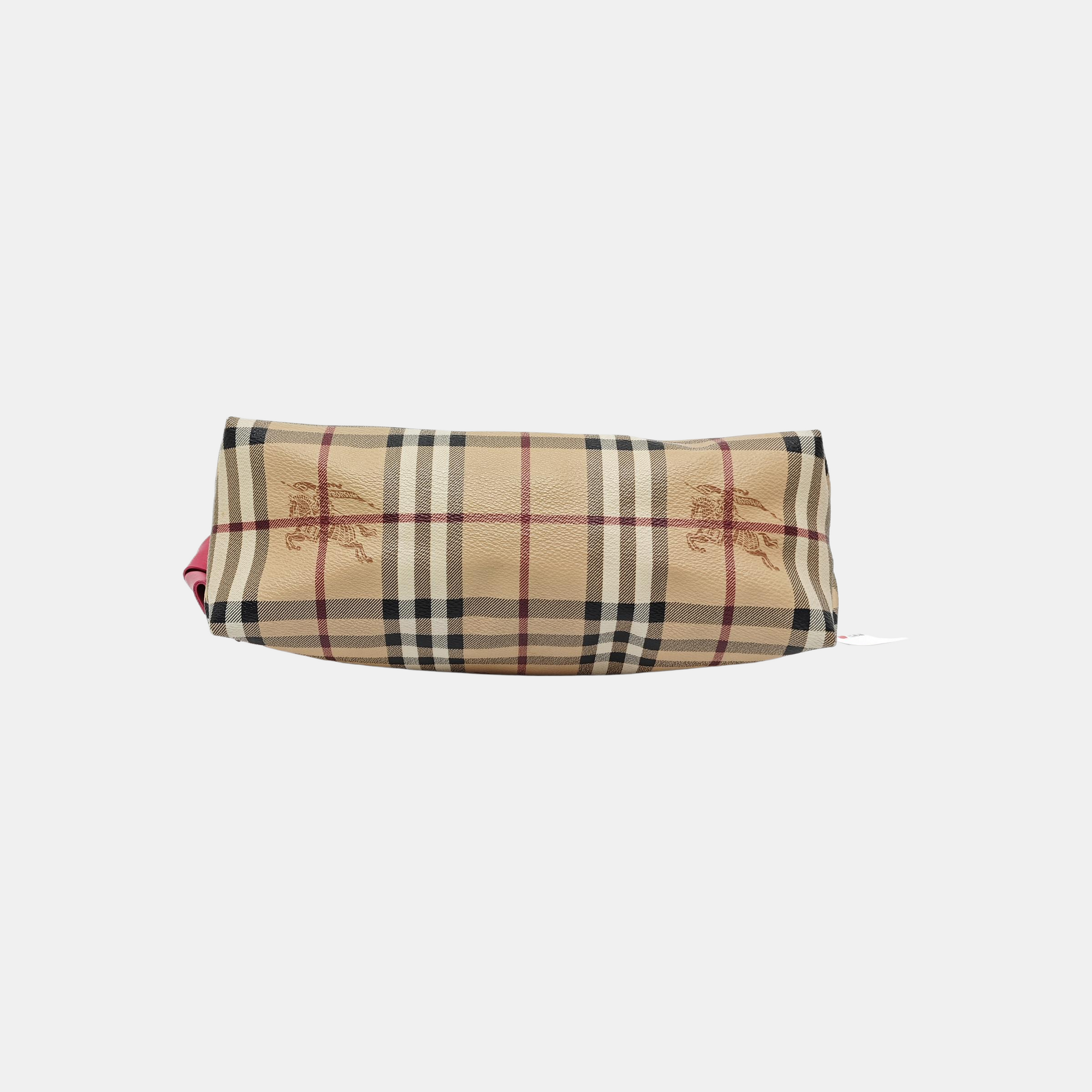 Coated Canvas Shoulder Bag Beige