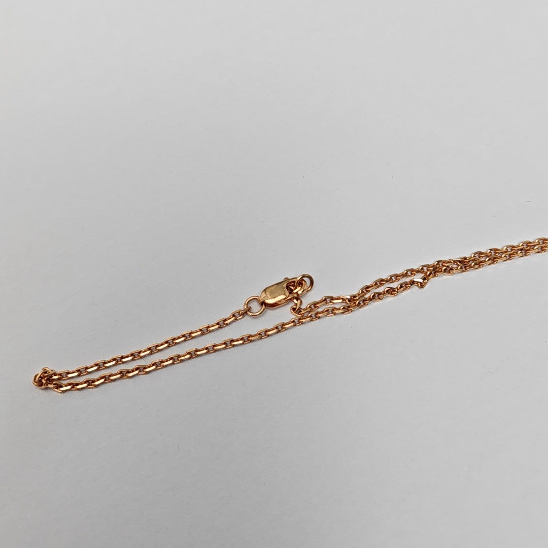 Pop H Metal Rose Gold Necklace