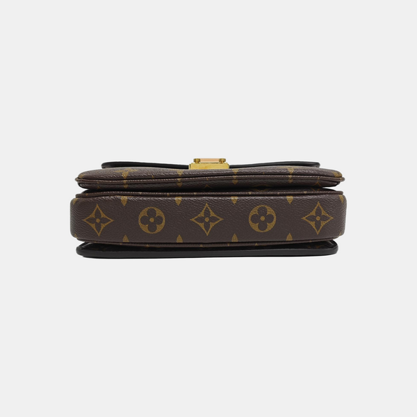 MÉTIS EAST WEST Monogram Coated Canvas Brown