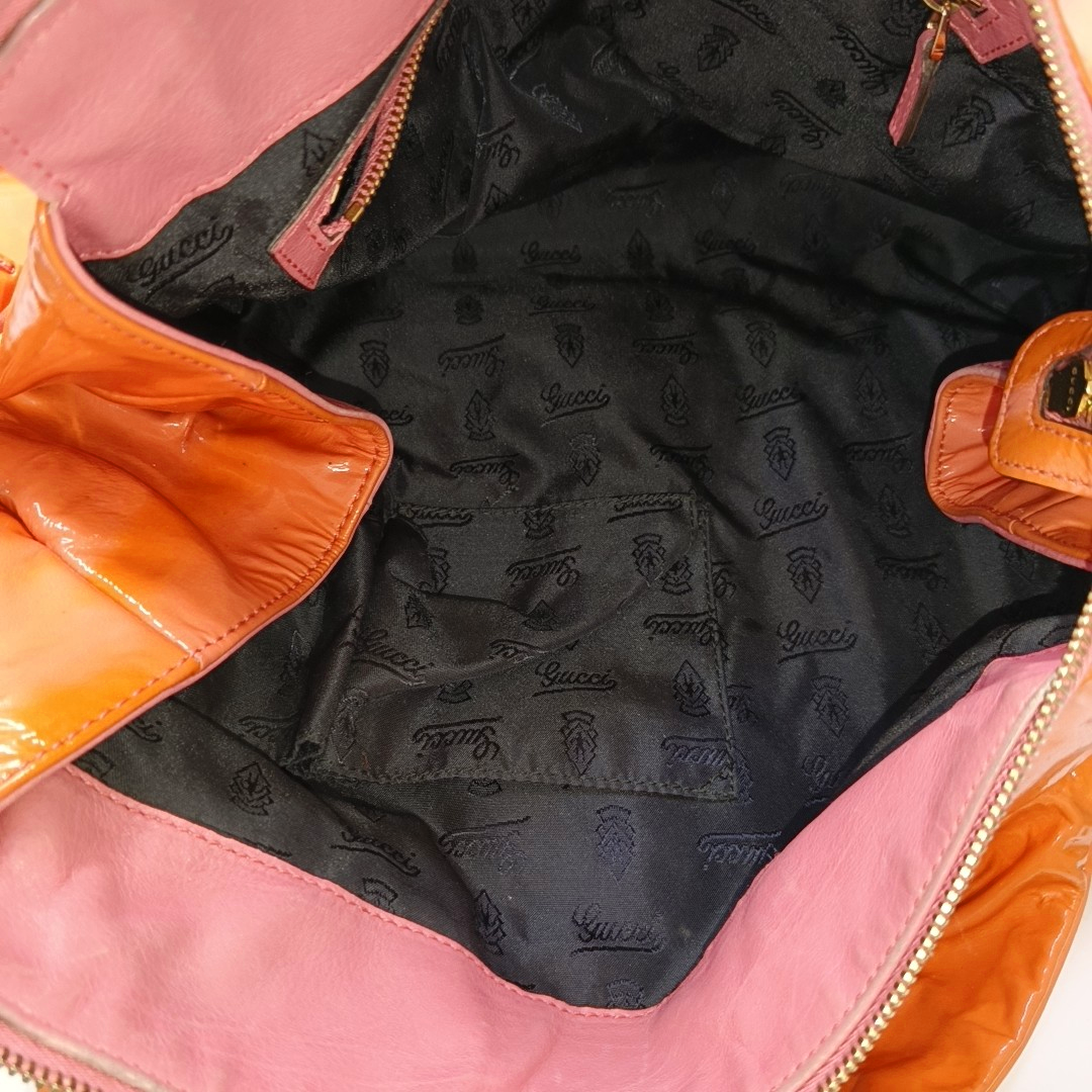 Calfskin Top Handle Bag Orange