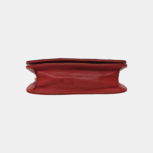GG Marmont Super Mini Quilted Calfskin Red