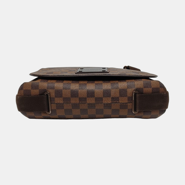 DISTRICT MM Damier Ebene Coated Canvas Brown