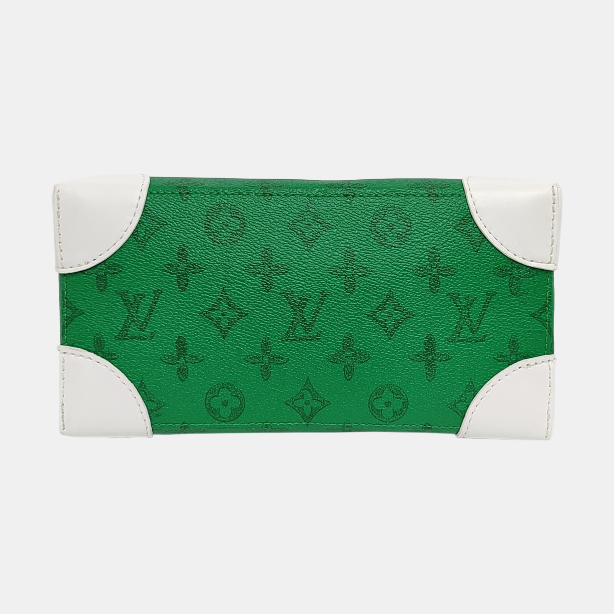 LITTER Monogram Coated Canvas Green