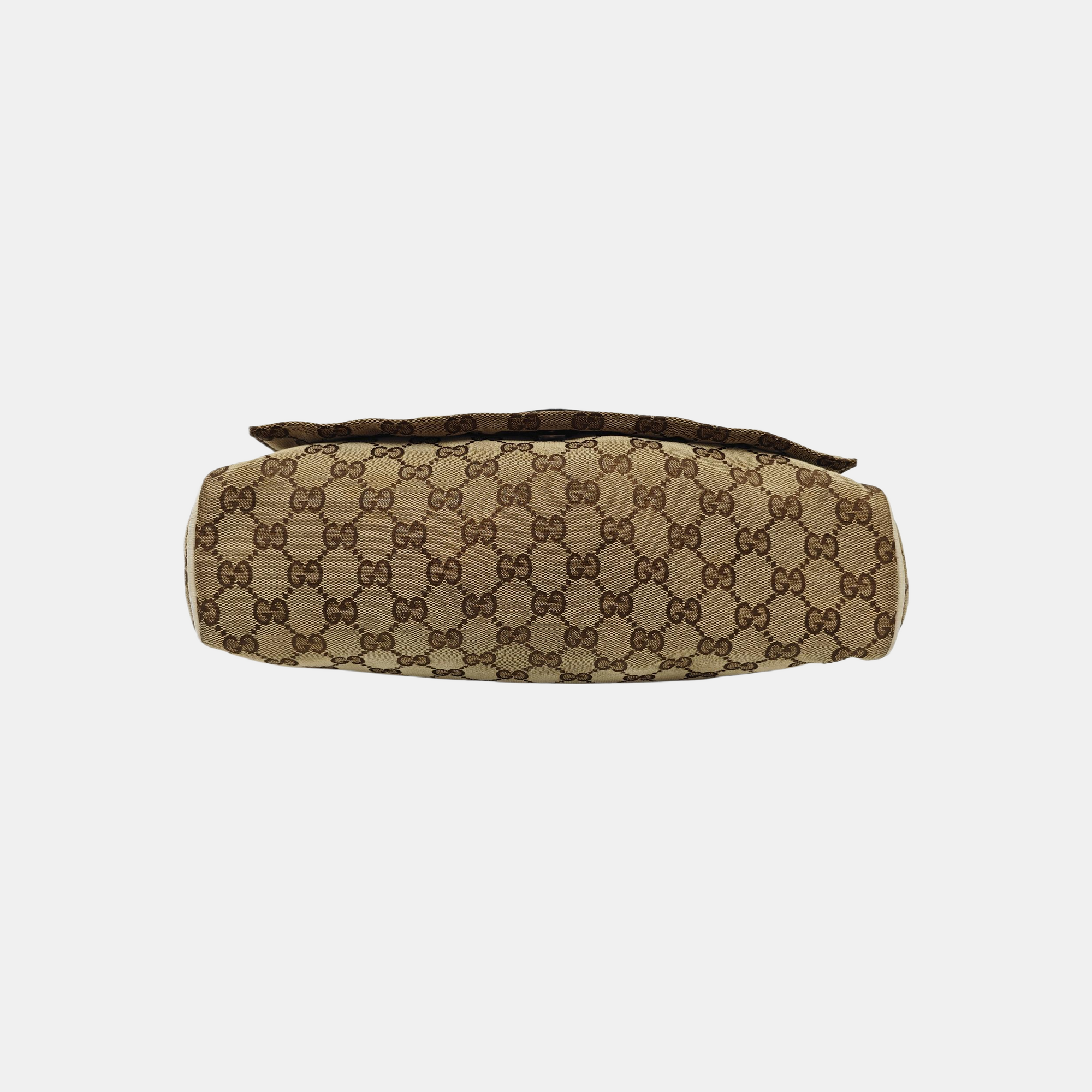 Monogram Canvas Shoulder Bag Beige