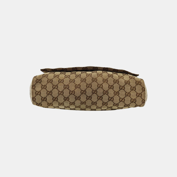 Monogram Canvas Shoulder Bag Beige