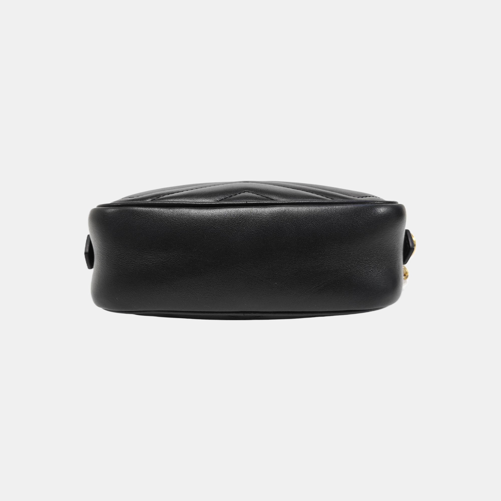 GG Marmont Mini Quilted Calfskin Black