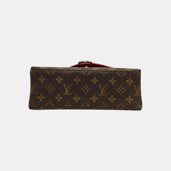 SAINT MICHEL Monogram Coated Canvas Brown