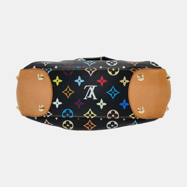 JUDY PM Monogram Coated Canvas Black