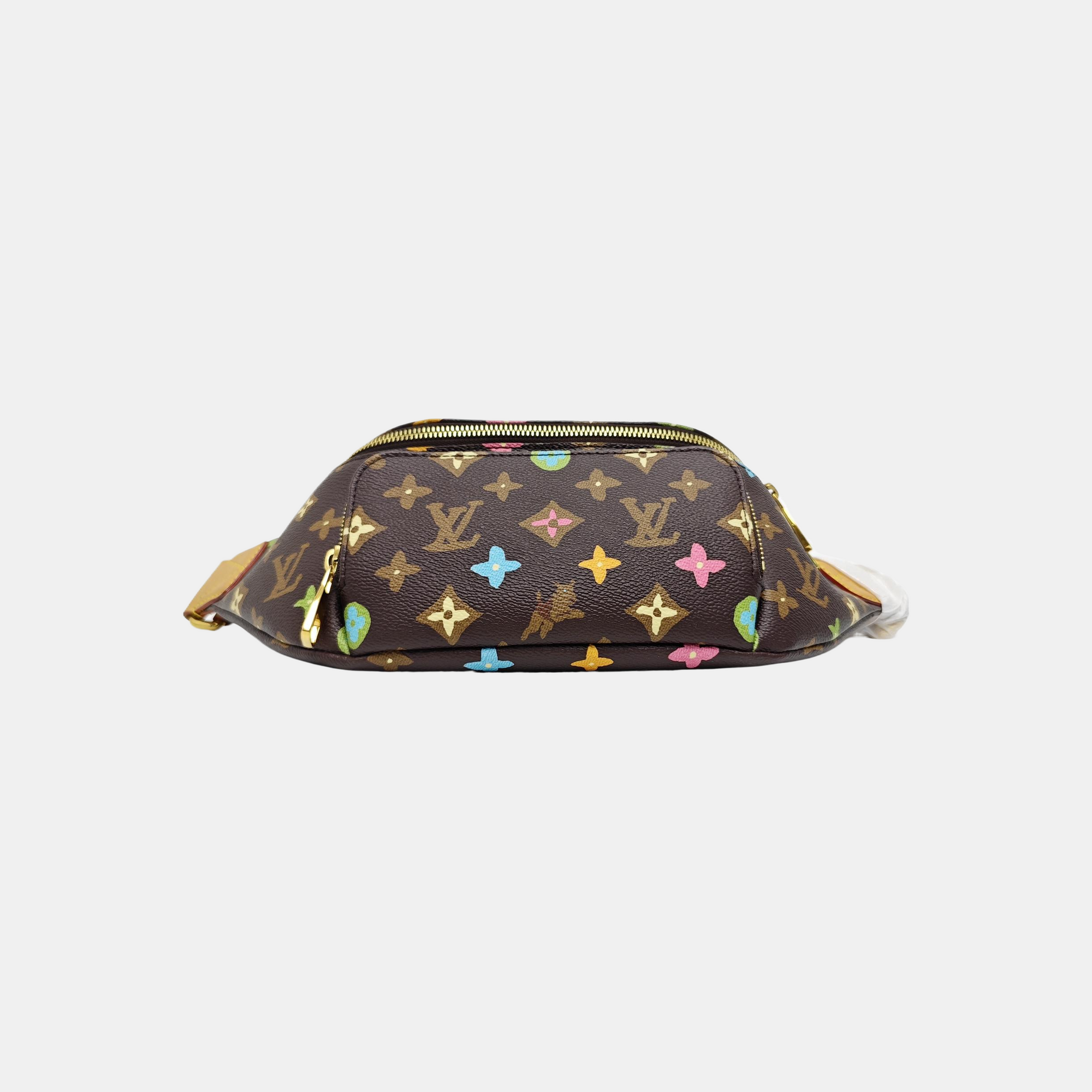 RUSH Monogram Coated Canvas Brown