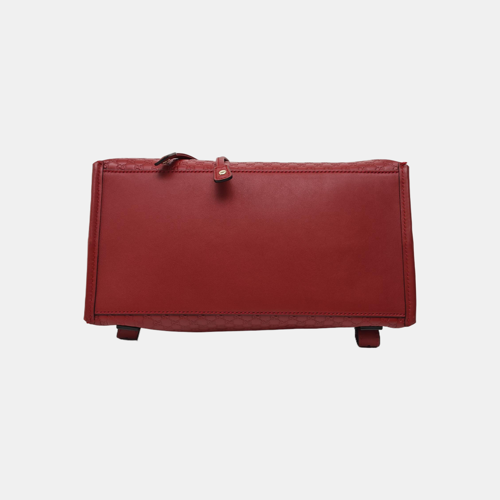 Monogram Calfskin Backpack Red