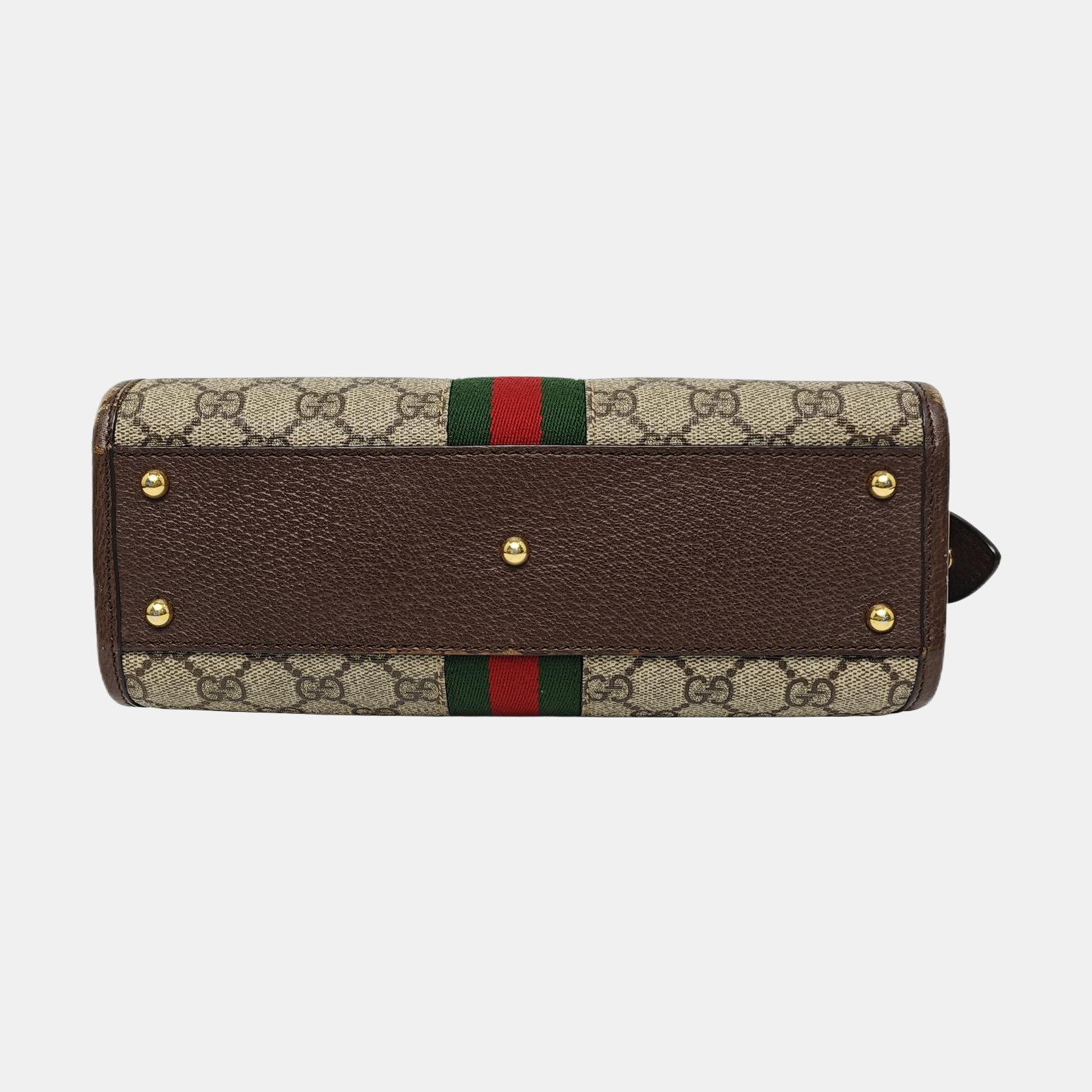 Ophidia Small Monogram Coated Canvas Beige