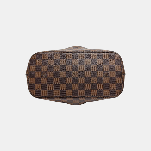 SIENA Damier Ebene Coated Canvas Brown