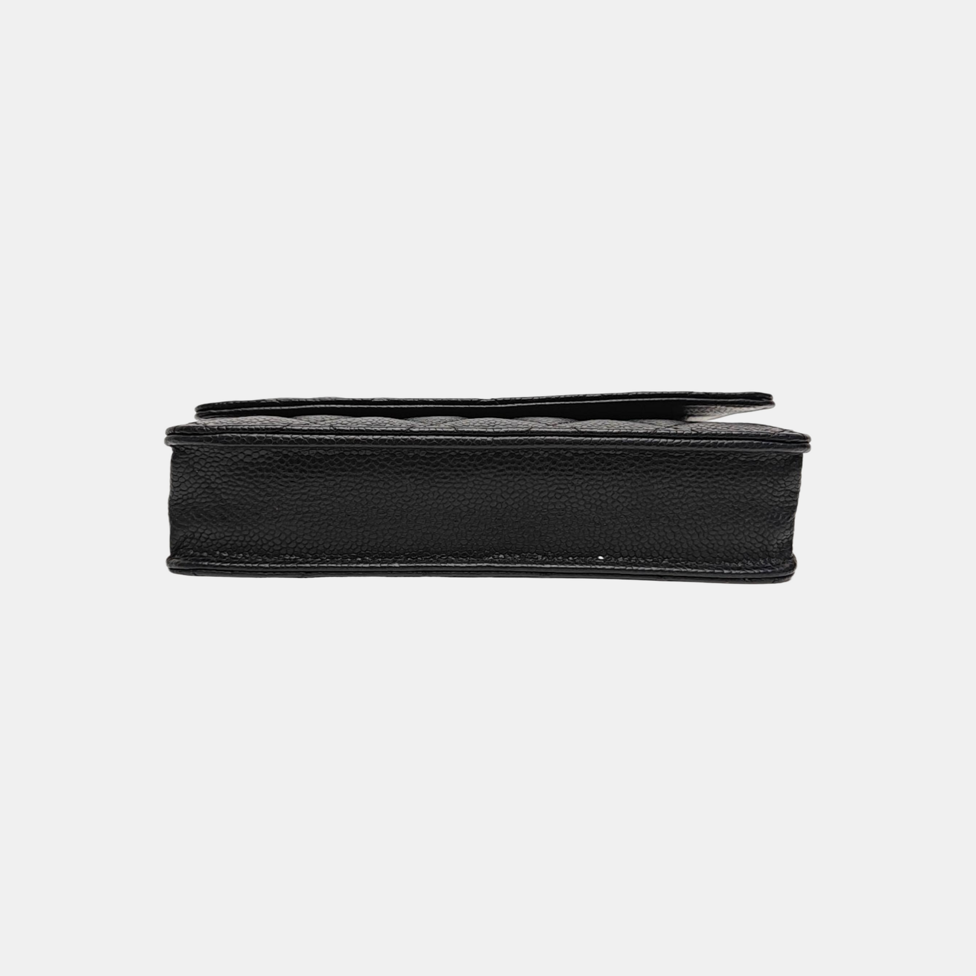 WOC Quilted Grained Calfskin Black