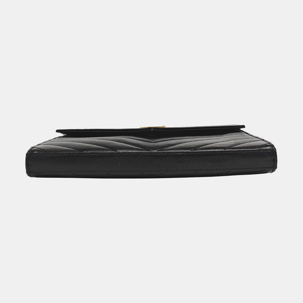 MONOGRAM Medium Chevron Calfskin Black