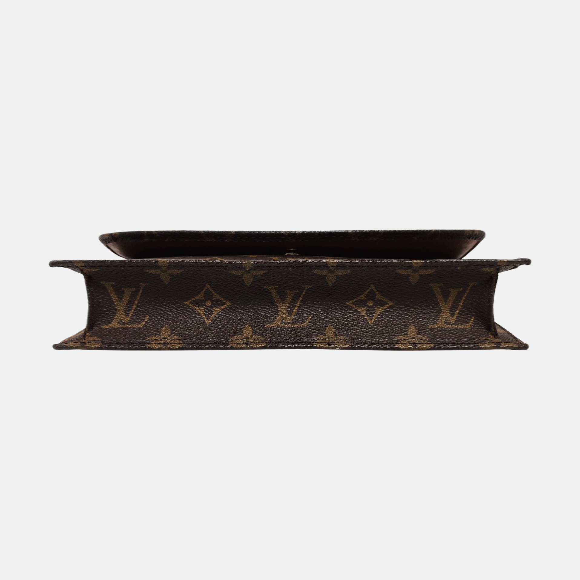 POCHETTE RABAT Monogram Coated Canvas Brown
