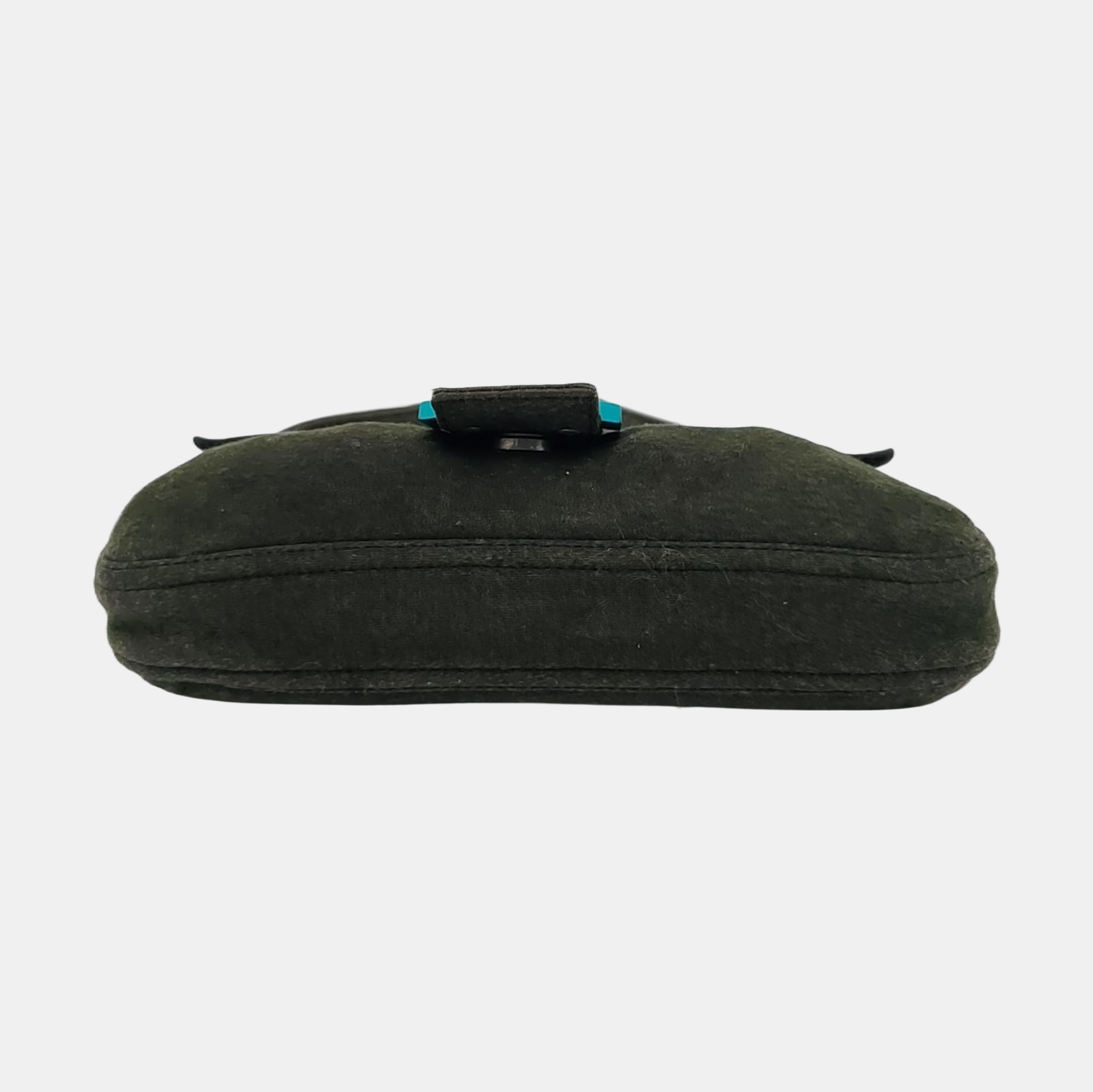 Fabric Top Handle Bag Black
